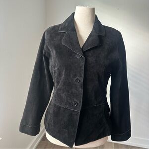 Vintage Brandon Thomas Black Suede Leather Jacket